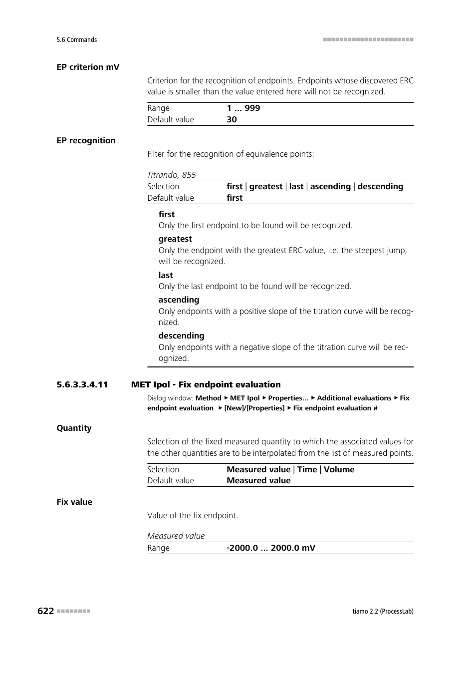 11 met ipol - fix endpoint evaluation | Metrohm tiamo 2.2 (ProcessLab) User Manual | Page 638 / 1644