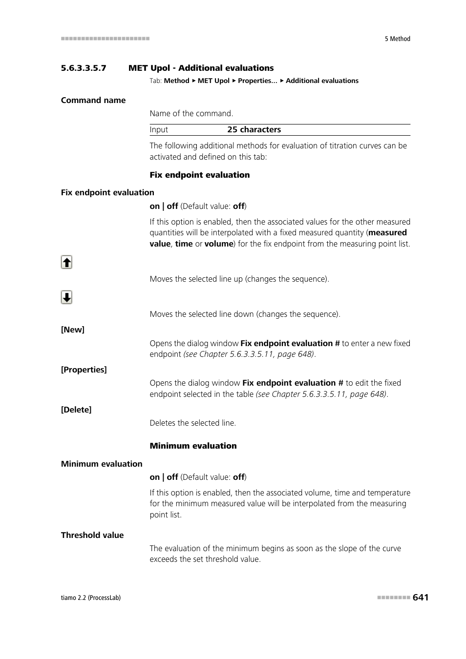 7 met upol - additional evaluations, Additional evaluations | Metrohm tiamo 2.2 (ProcessLab) User Manual | Page 657 / 1644