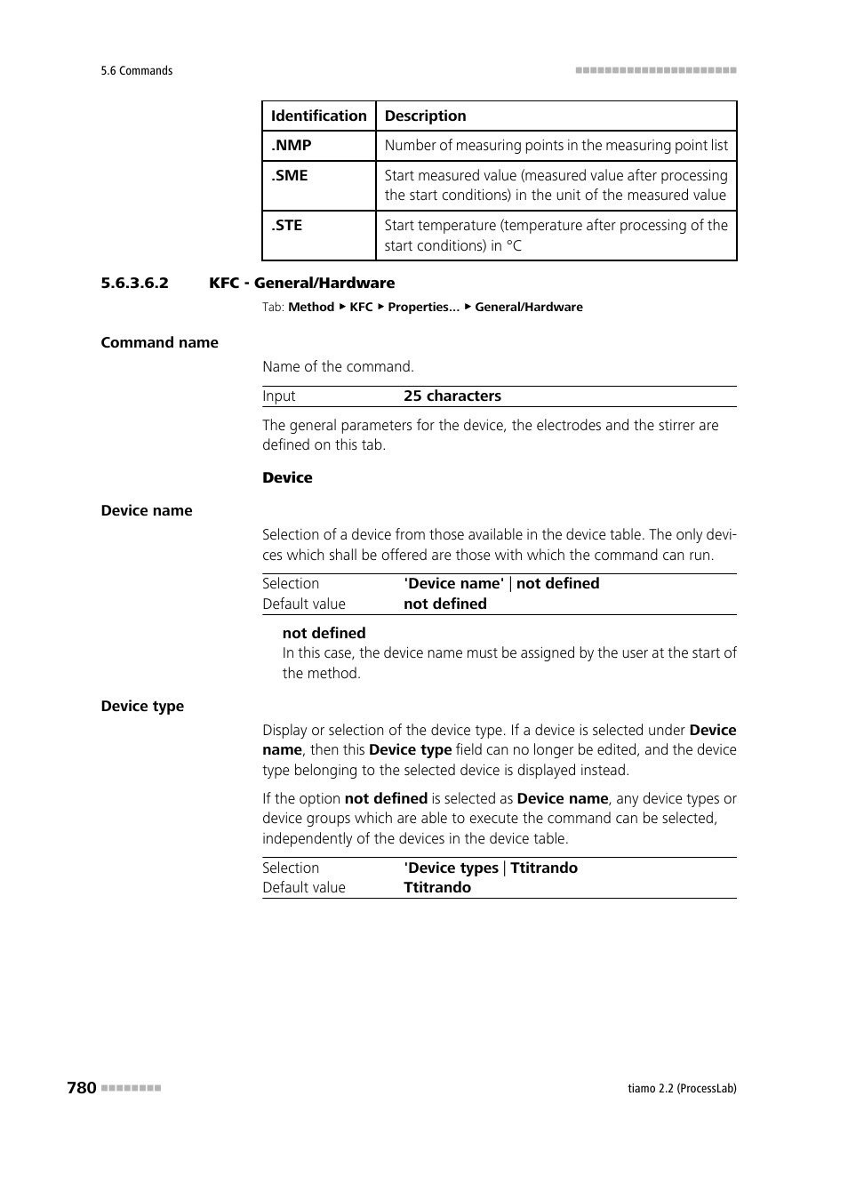 2 kfc - general/hardware, General/hardware | Metrohm tiamo 2.2 (ProcessLab) User Manual | Page 796 / 1644