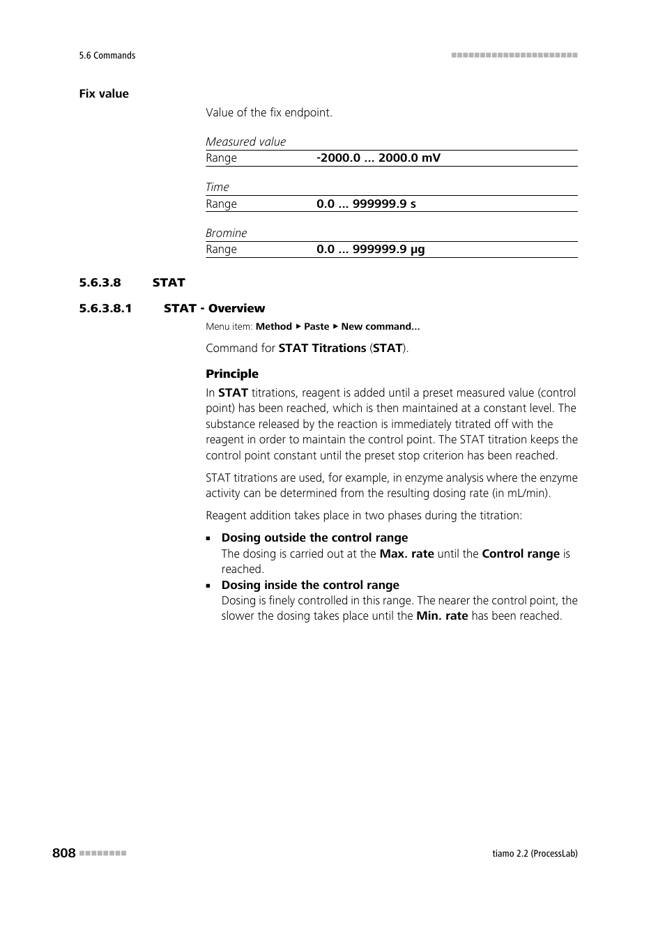 8 stat, 1 stat - overview, Stat | Metrohm tiamo 2.2 (ProcessLab) User Manual | Page 824 / 1644