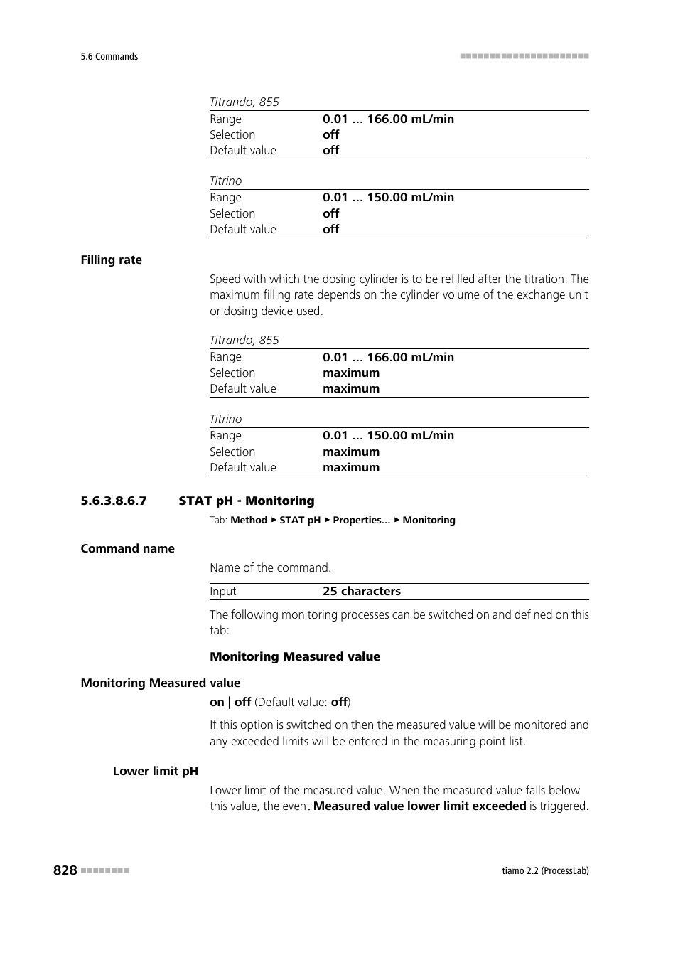 7 stat ph - monitoring, Monitoring | Metrohm tiamo 2.2 (ProcessLab) User Manual | Page 844 / 1644