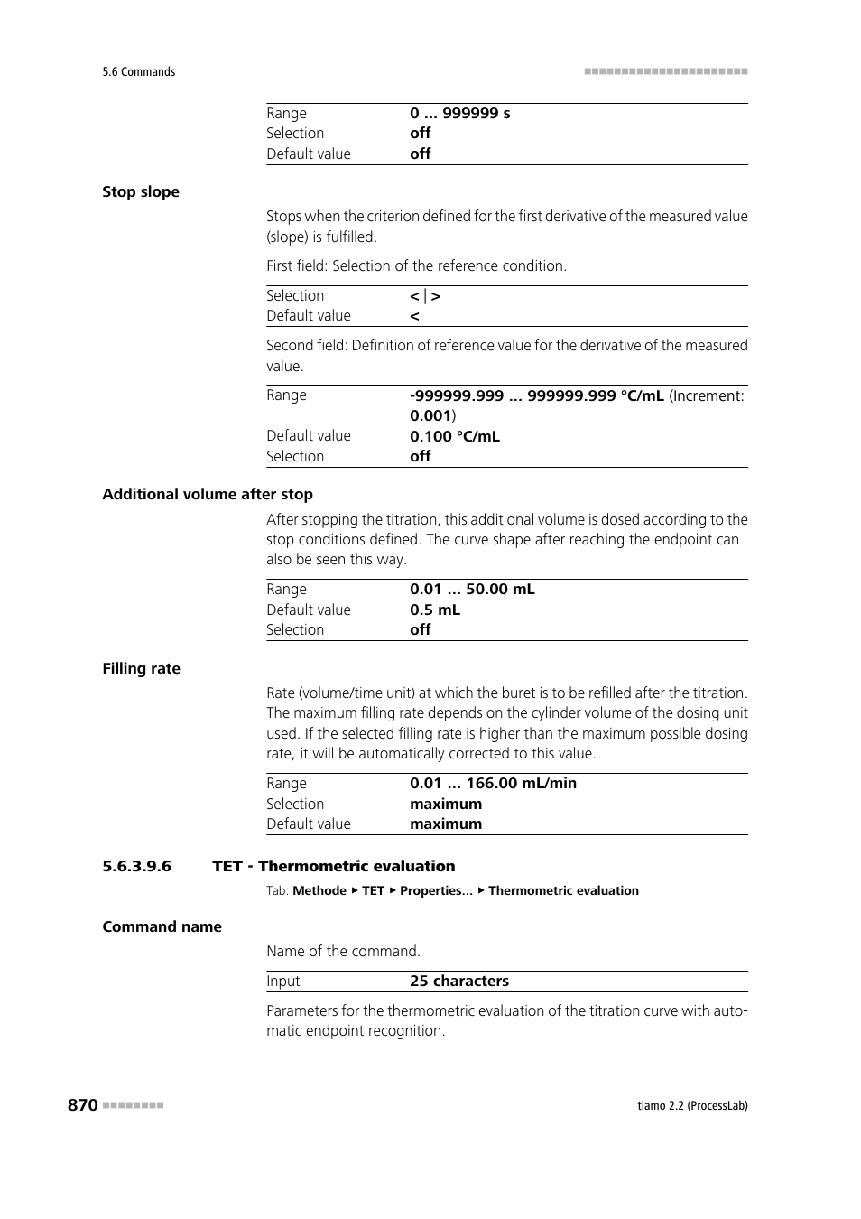 6 tet - thermometric evaluation | Metrohm tiamo 2.2 (ProcessLab) User Manual | Page 886 / 1644