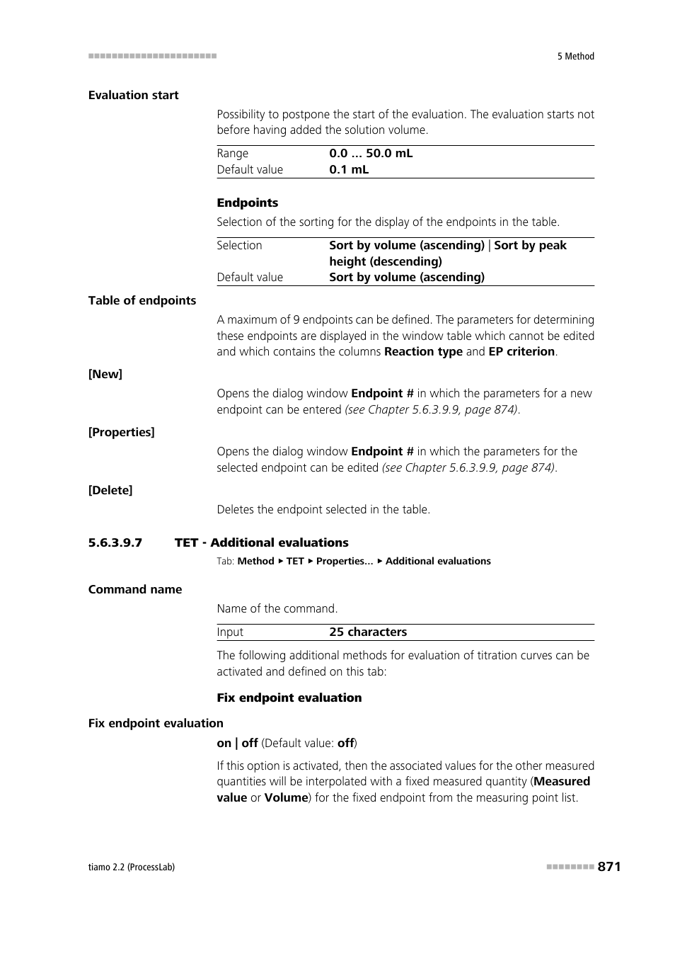 7 tet - additional evaluations | Metrohm tiamo 2.2 (ProcessLab) User Manual | Page 887 / 1644