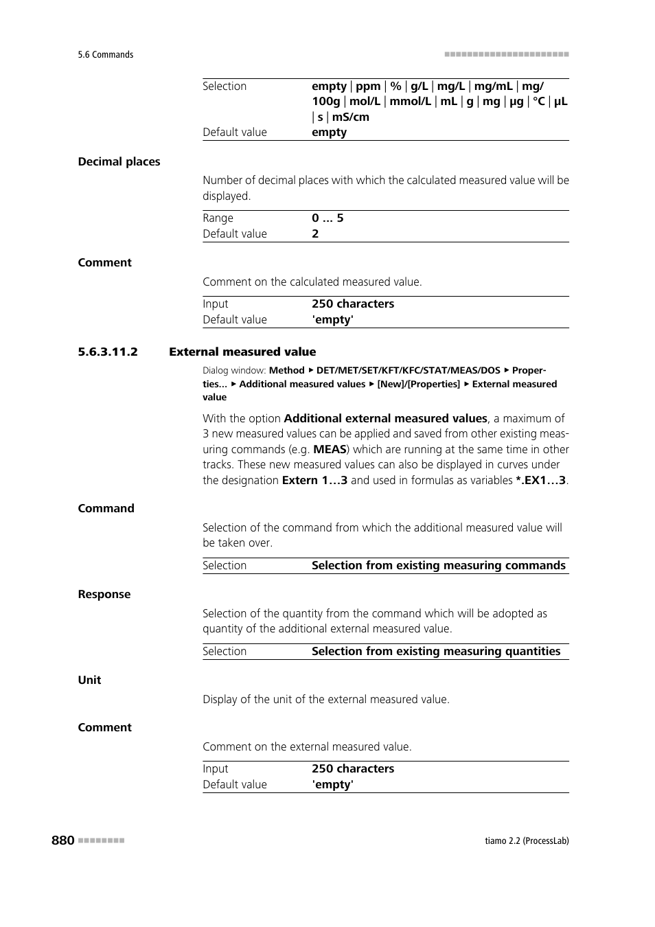 2 external measured value | Metrohm tiamo 2.2 (ProcessLab) User Manual | Page 896 / 1644