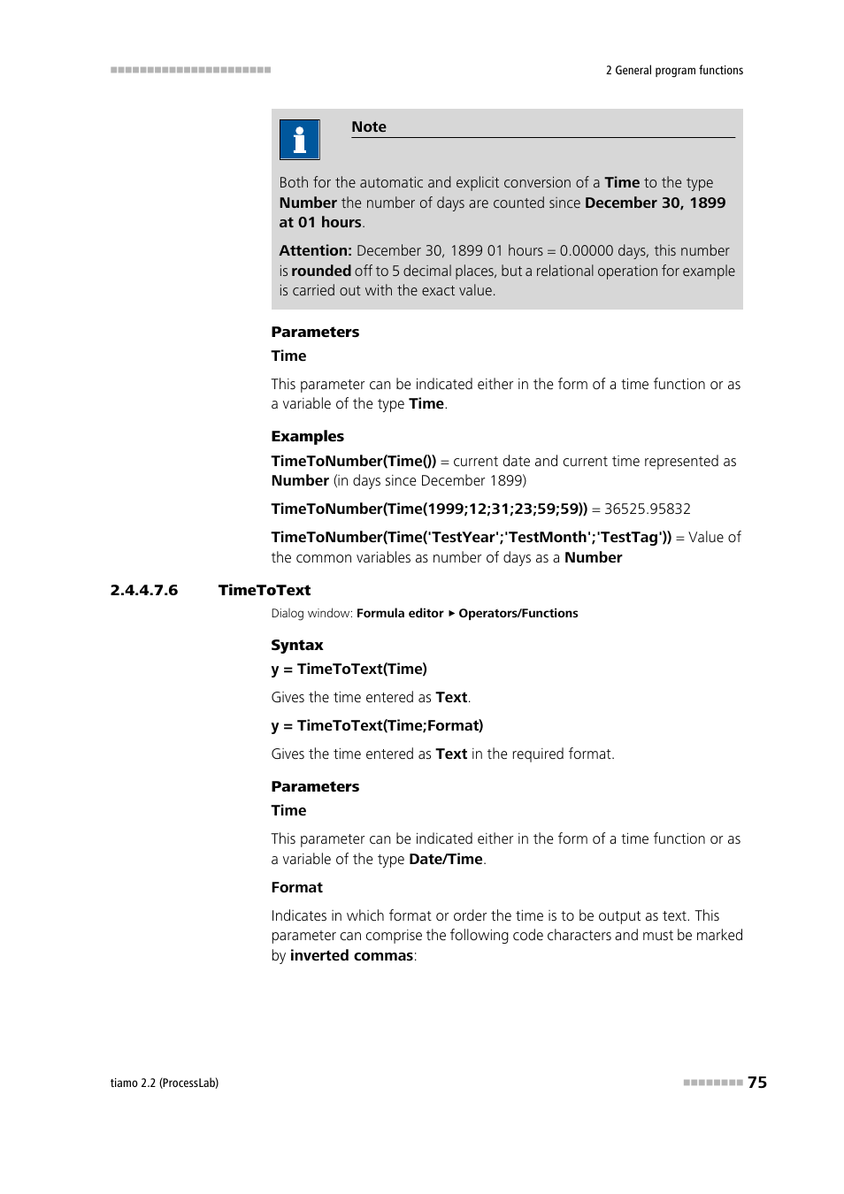 6 timetotext, Timetotext | Metrohm tiamo 2.2 (ProcessLab) User Manual | Page 91 / 1644