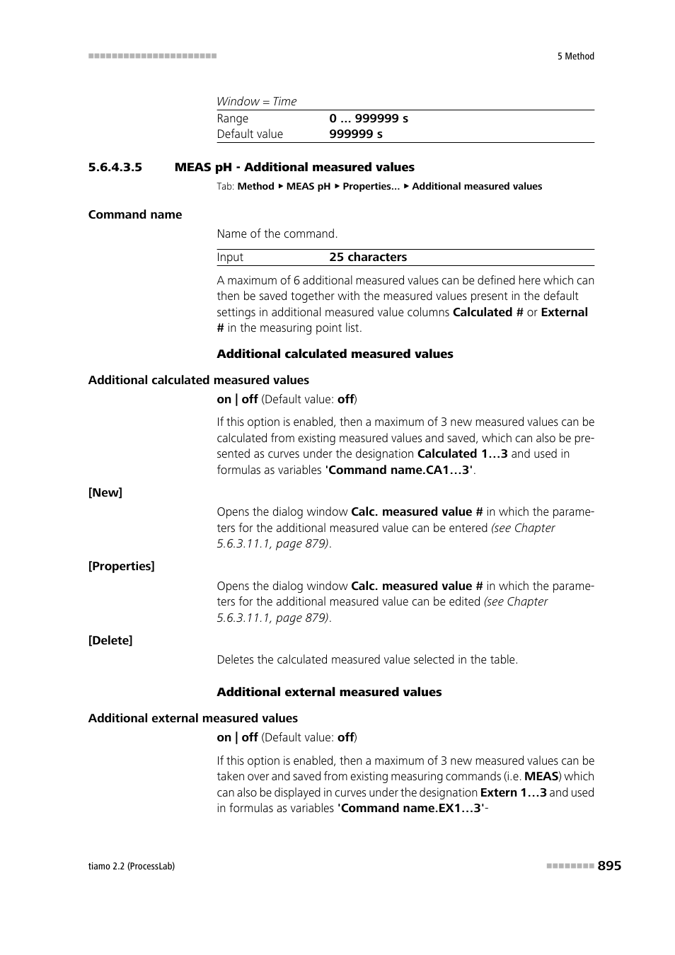 5 meas ph - additional measured values, Additional measured values | Metrohm tiamo 2.2 (ProcessLab) User Manual | Page 911 / 1644