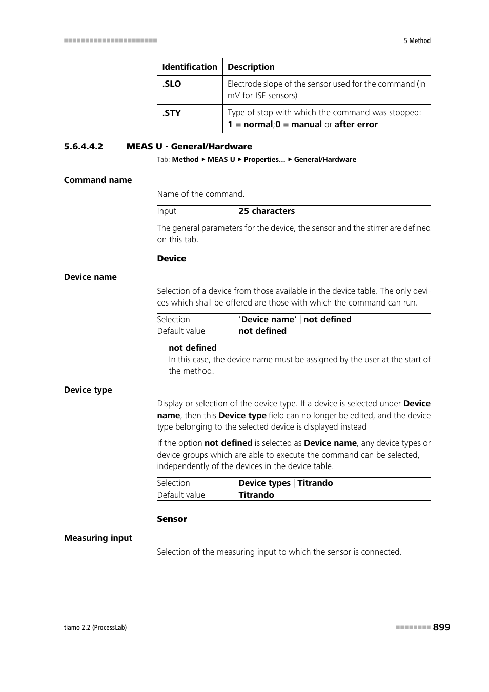 2 meas u - general/hardware, General/hardware | Metrohm tiamo 2.2 (ProcessLab) User Manual | Page 915 / 1644