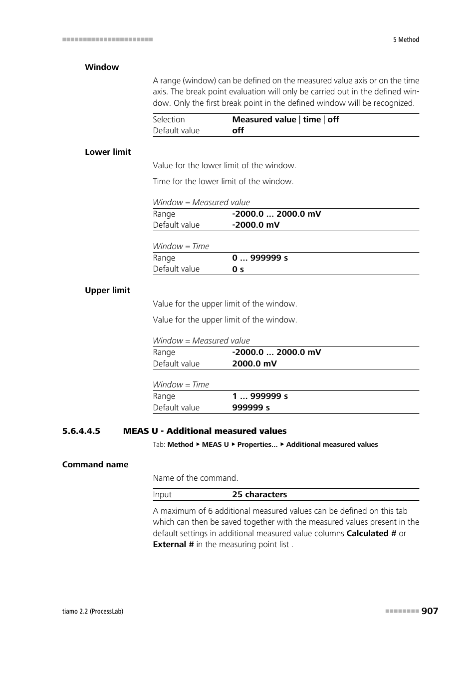 5 meas u - additional measured values, Additional measured values | Metrohm tiamo 2.2 (ProcessLab) User Manual | Page 923 / 1644