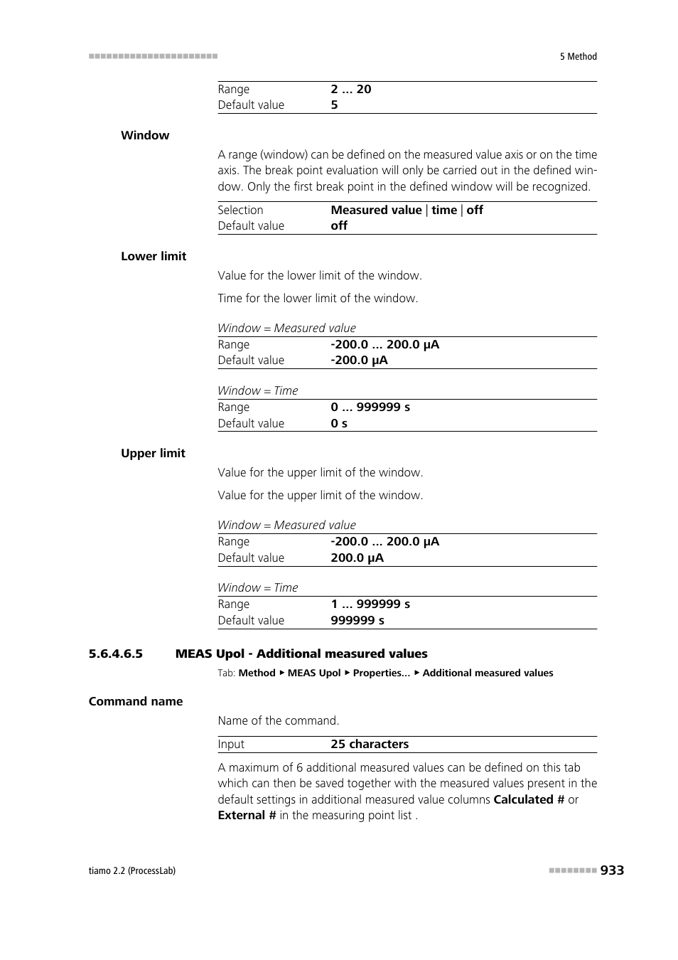 5 meas upol - additional measured values, Additional measured values | Metrohm tiamo 2.2 (ProcessLab) User Manual | Page 949 / 1644