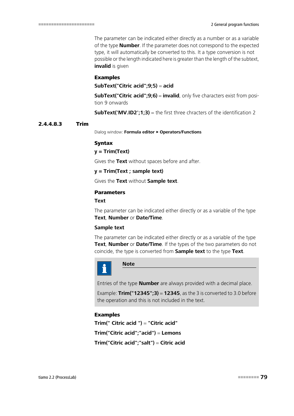 3 trim, Trim | Metrohm tiamo 2.2 (ProcessLab) User Manual | Page 95 / 1644