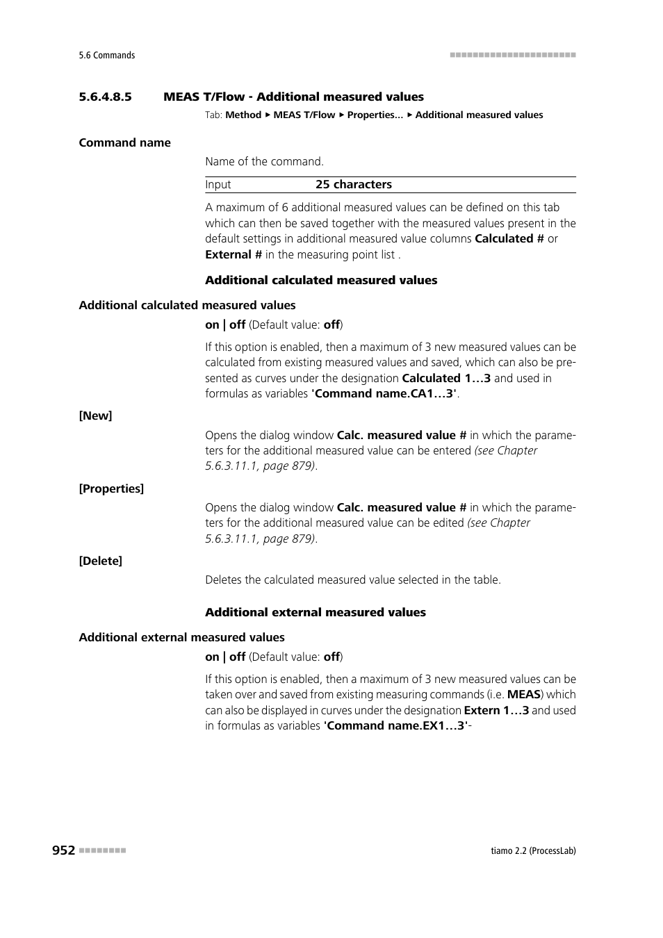 5 meas t/flow - additional measured values, Additional measured values | Metrohm tiamo 2.2 (ProcessLab) User Manual | Page 968 / 1644