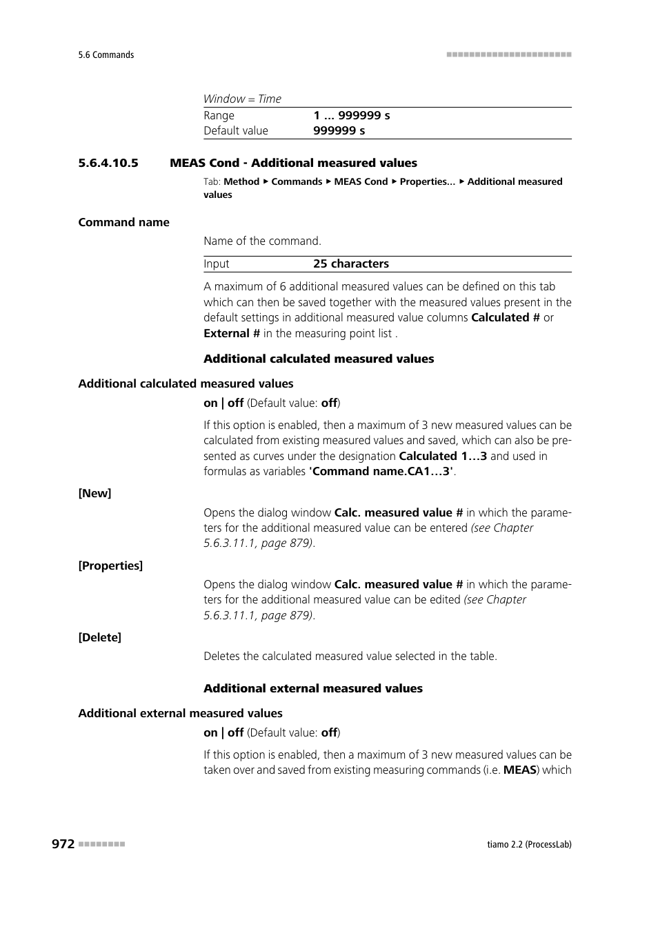 5 meas cond - additional measured values, Additional measured values | Metrohm tiamo 2.2 (ProcessLab) User Manual | Page 988 / 1644