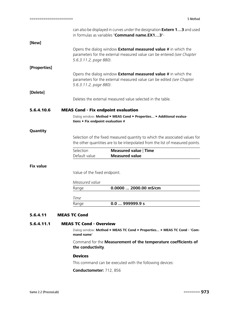 6 meas cond - fix endpoint evaluation, 11 meas tc cond, 1 meas tc cond - overview | Meas tc cond | Metrohm tiamo 2.2 (ProcessLab) User Manual | Page 989 / 1644