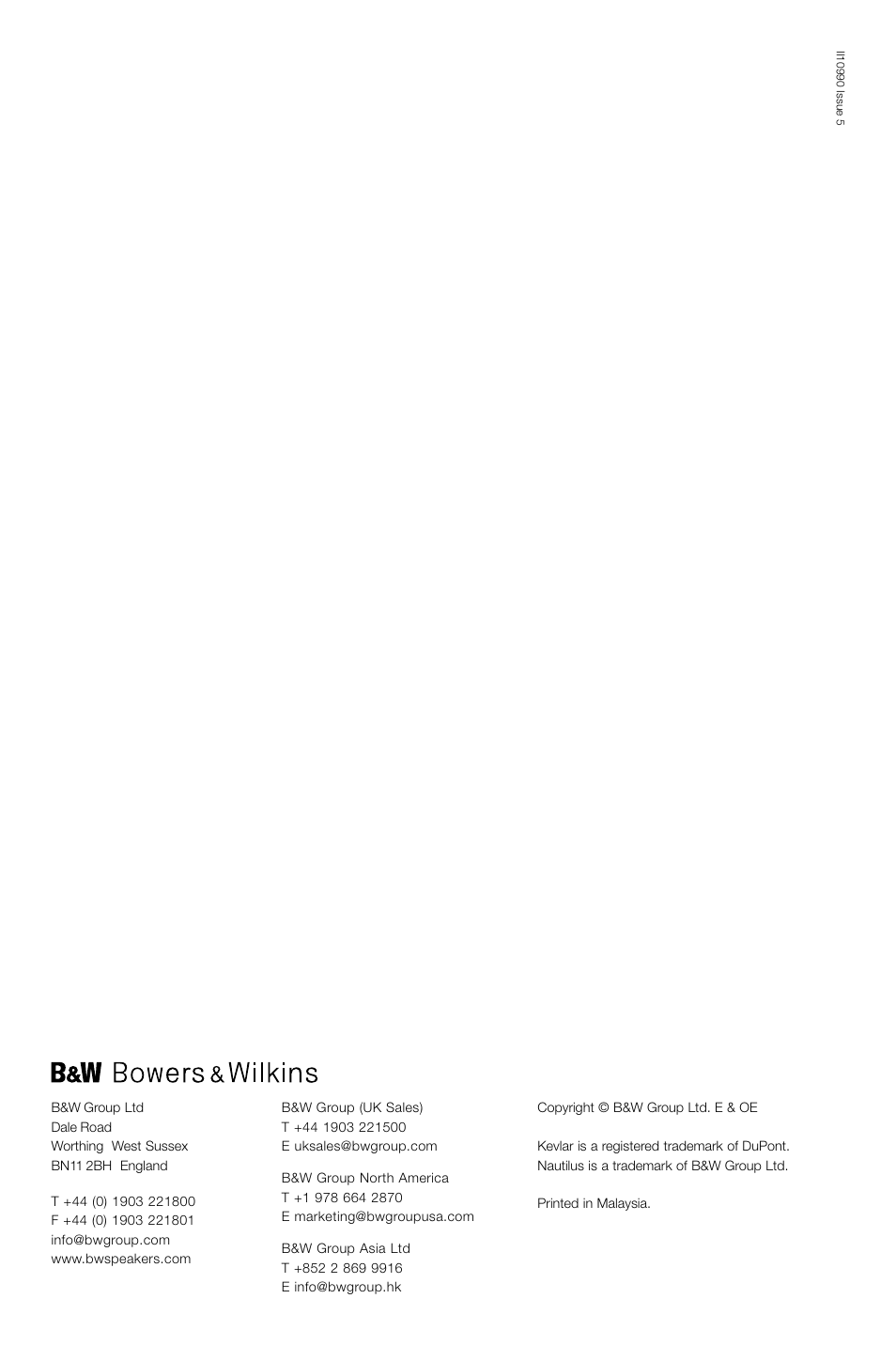 Bowers & Wilkins XT2 User Manual | Page 33 / 33