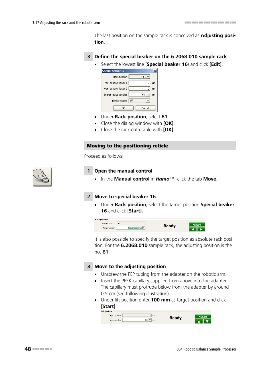 Metrohm 864 Robotic Balance Sample Processor User Manual | Page 56 / 101
