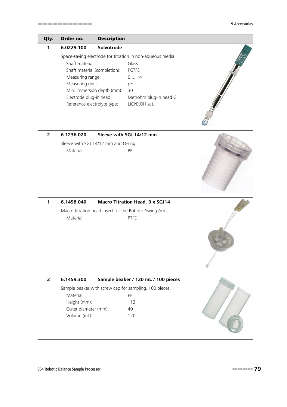 Metrohm 864 Robotic Balance Sample Processor User Manual | Page 87 / 101