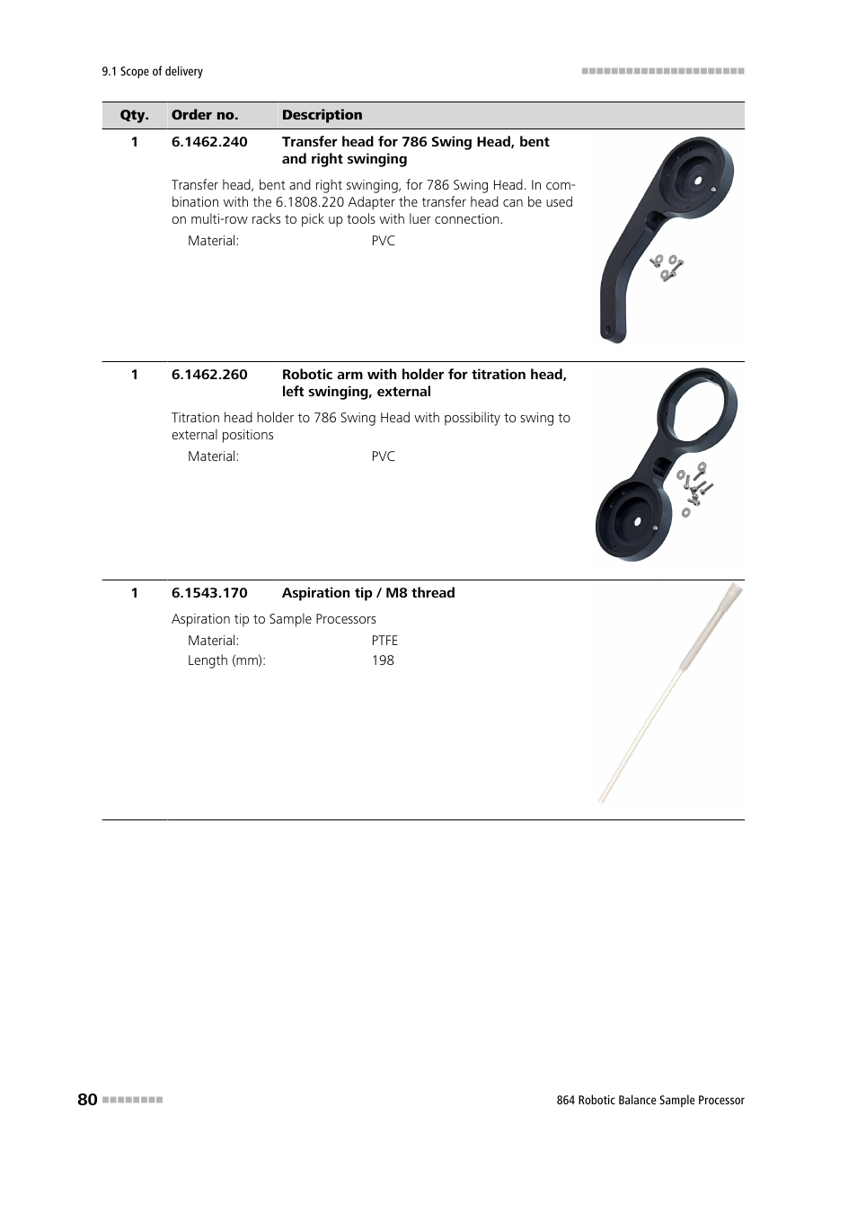 Metrohm 864 Robotic Balance Sample Processor User Manual | Page 88 / 101