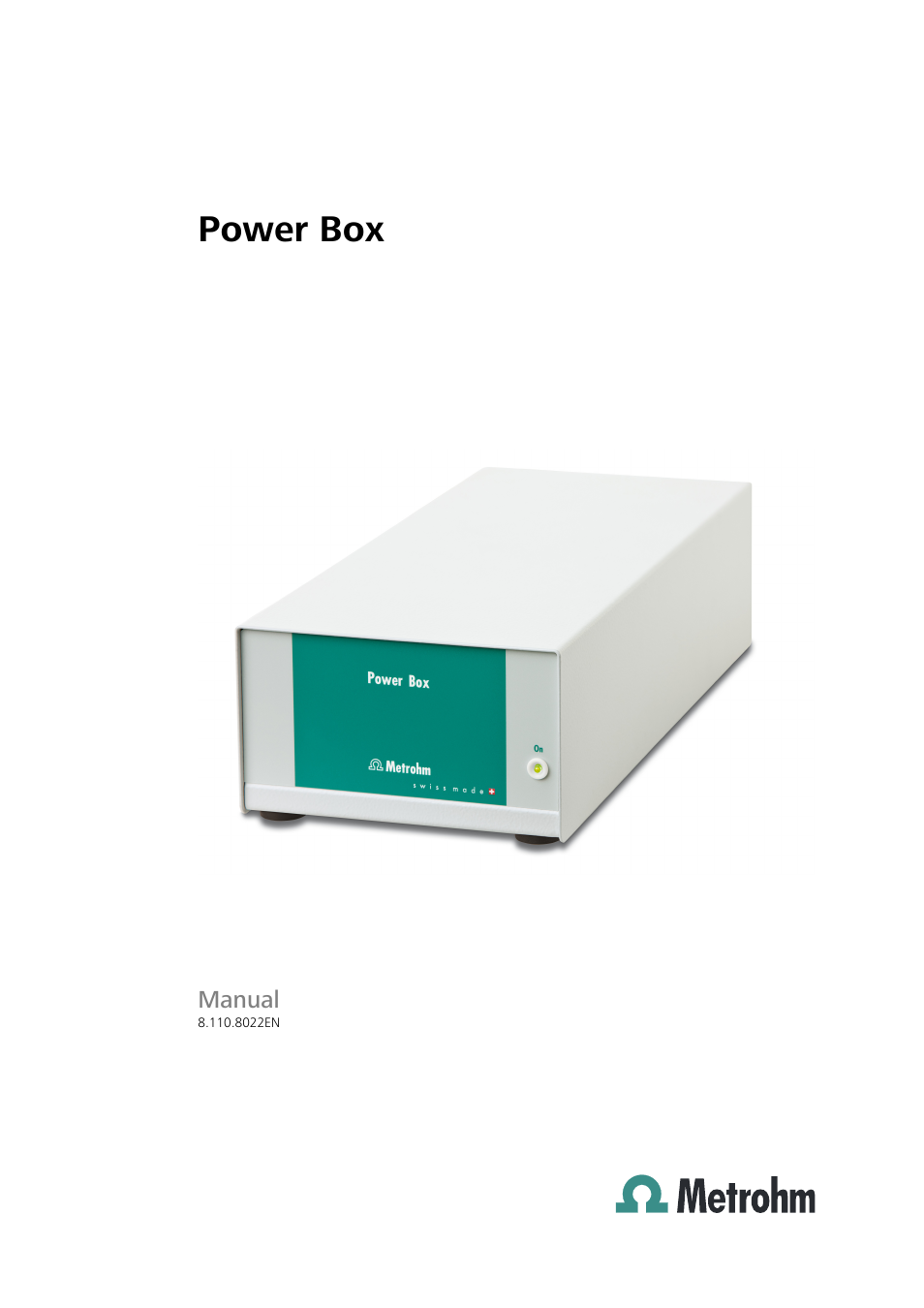Metrohm Power Box (for 899 Coulometer) User Manual | 25 pages
