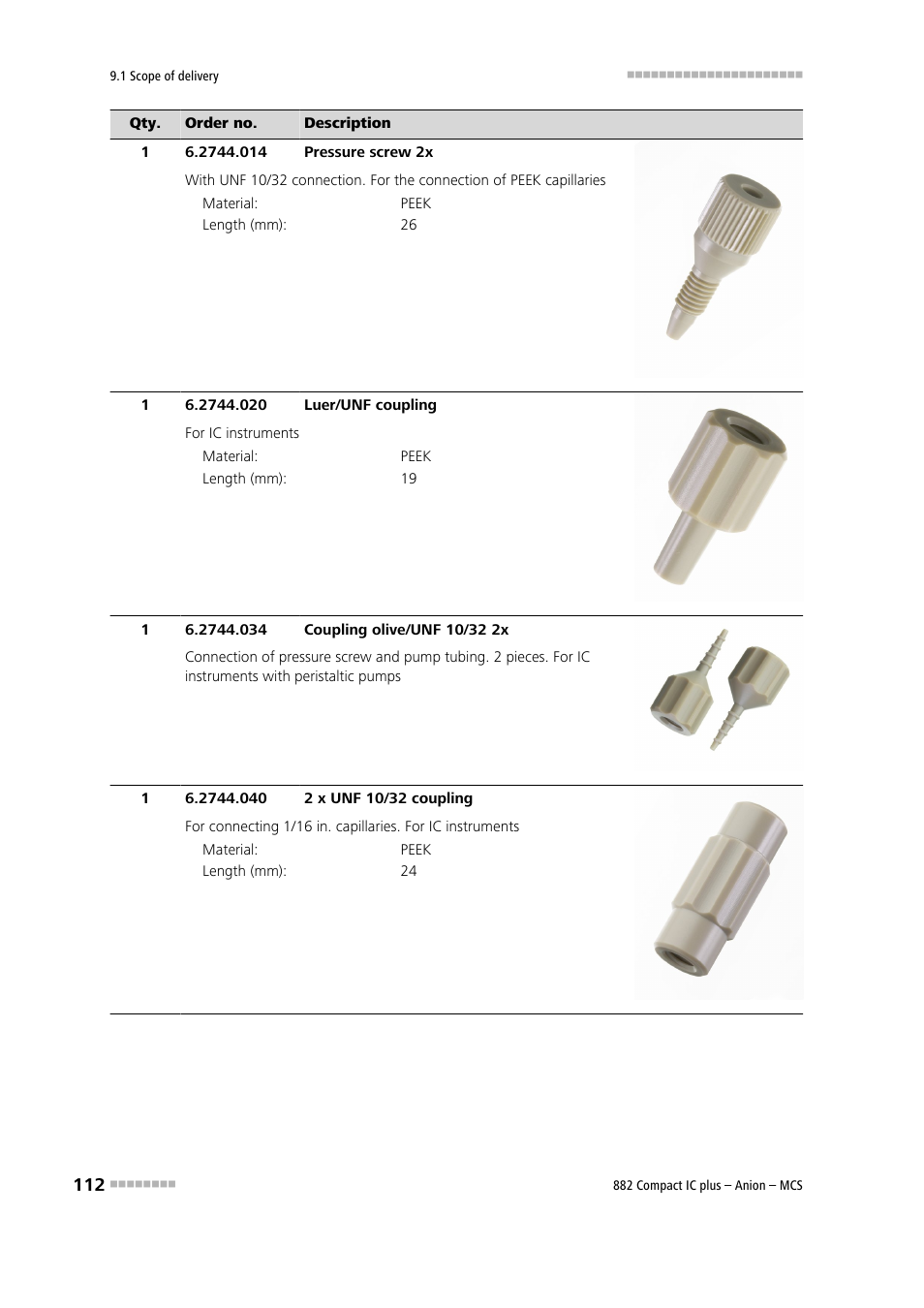 Metrohm 882 Compact IC plus – Anion – MCS User Manual | Page 122 / 130