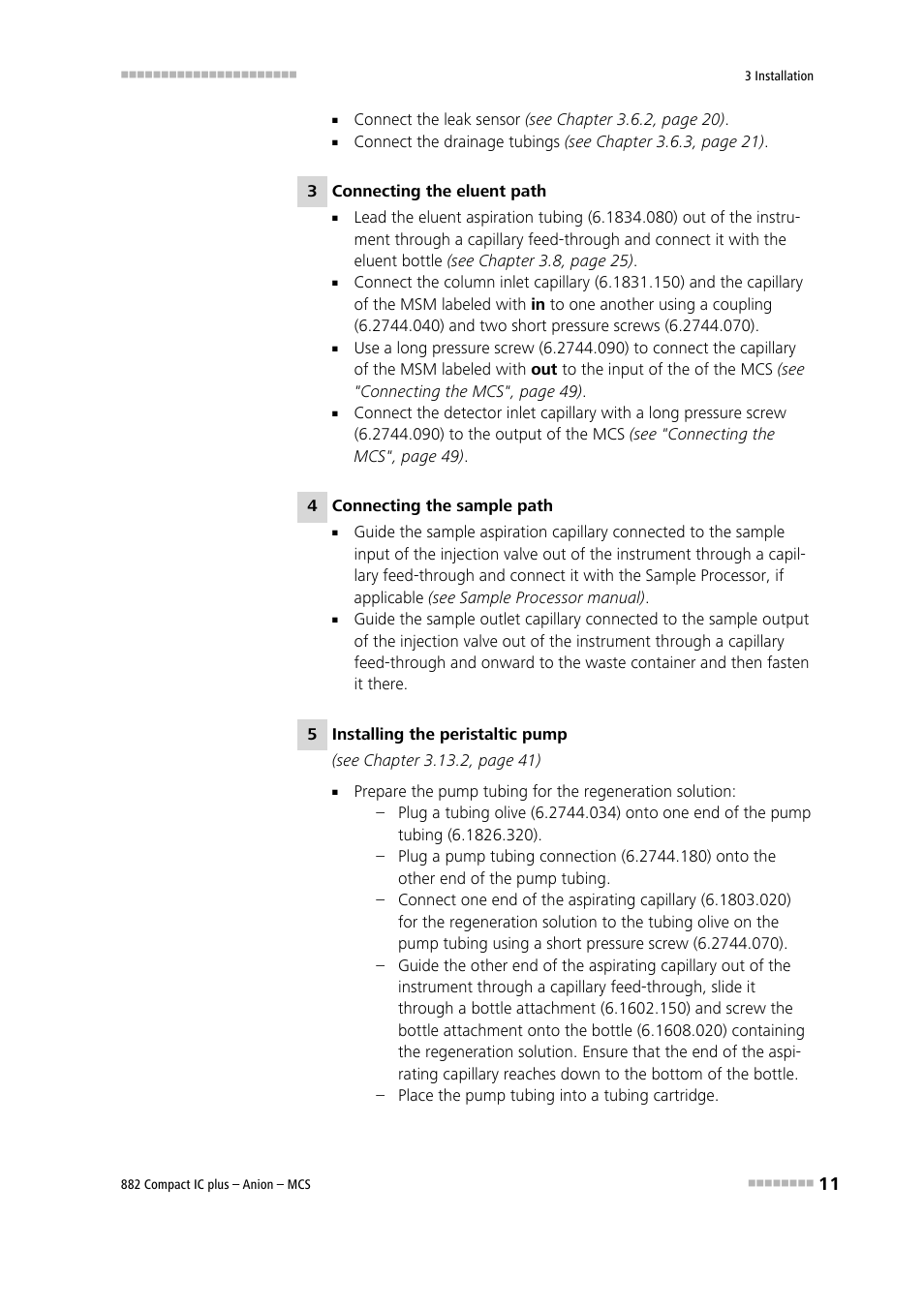 Metrohm 882 Compact IC plus – Anion – MCS User Manual | Page 21 / 130