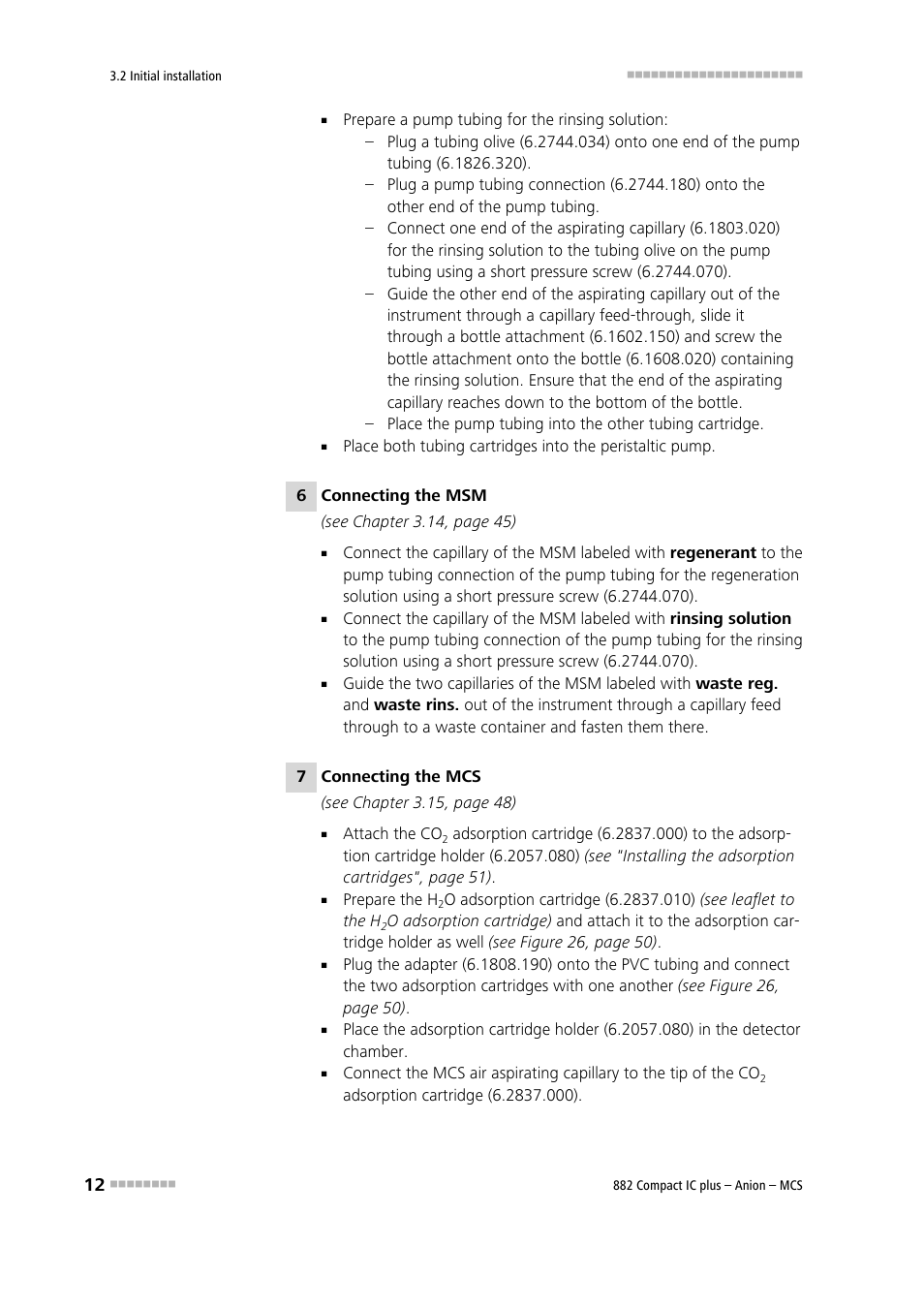 Metrohm 882 Compact IC plus – Anion – MCS User Manual | Page 22 / 130
