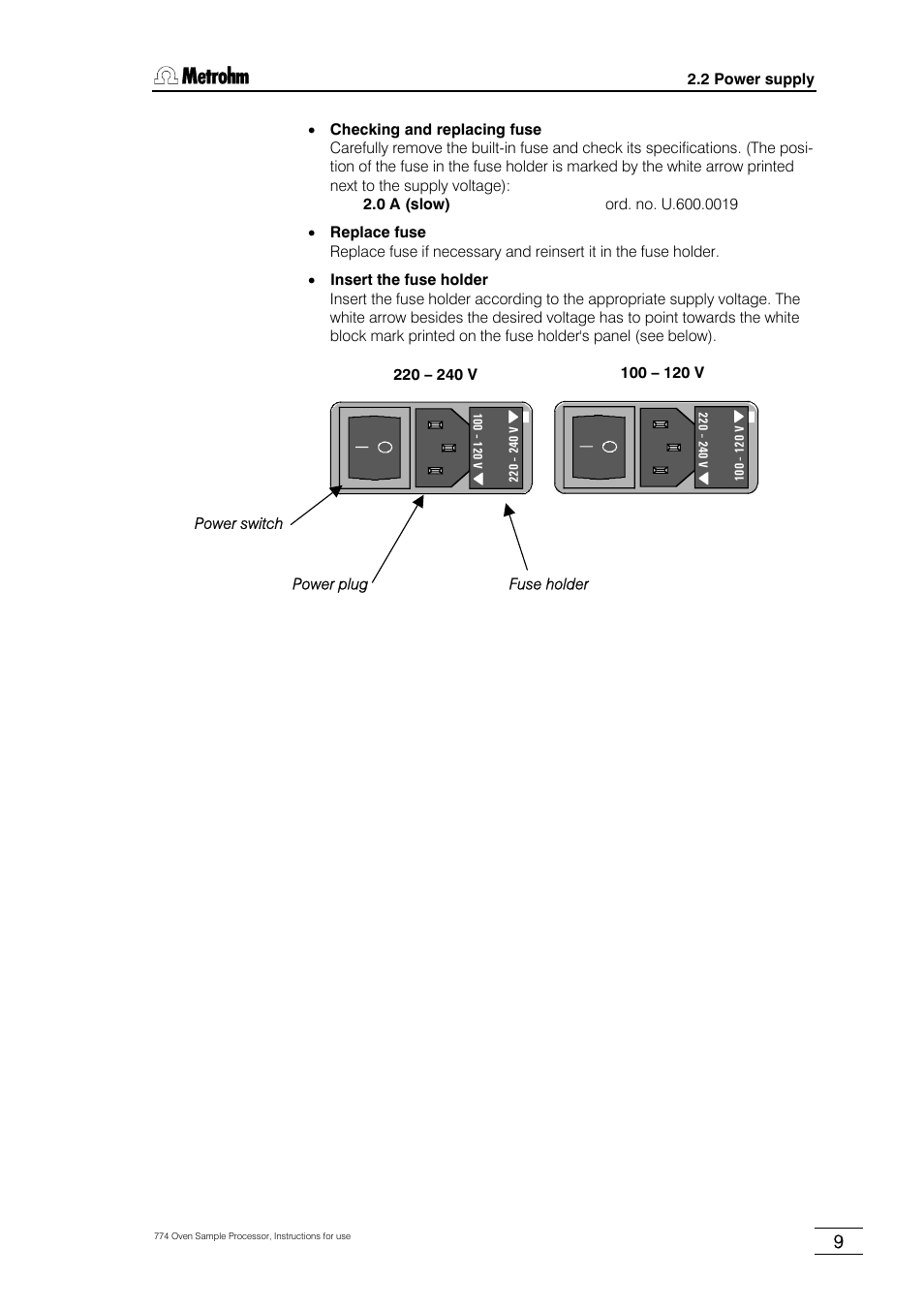 Metrohm 774 Oven Sample Processor User Manual | Page 15 / 168