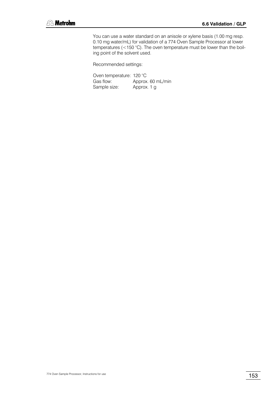 Metrohm 774 Oven Sample Processor User Manual | Page 159 / 168