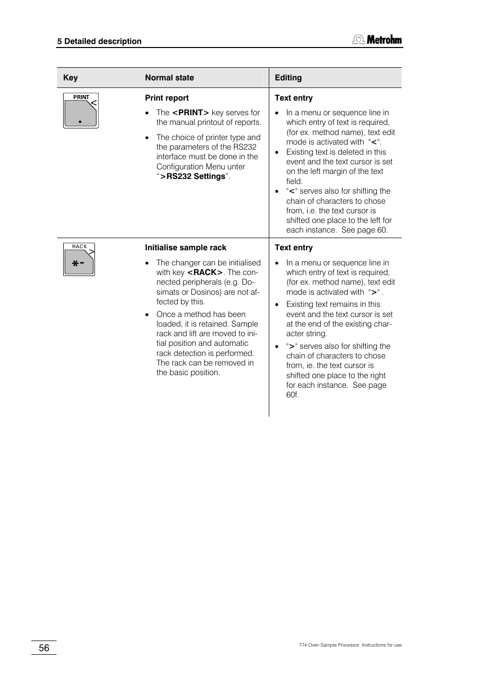 Metrohm 774 Oven Sample Processor User Manual | Page 62 / 168