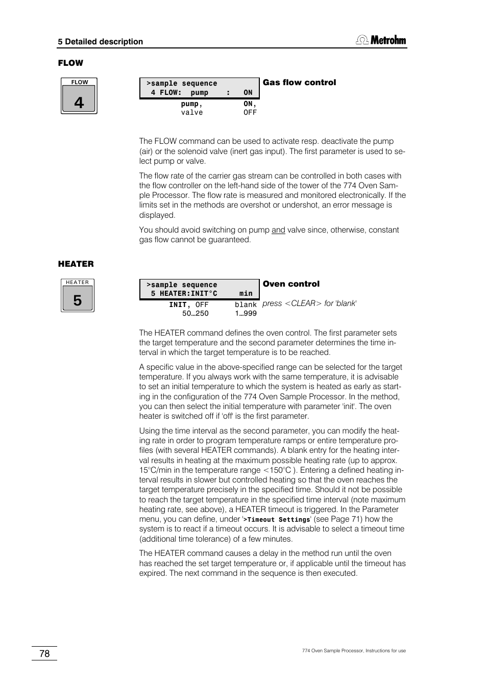 Metrohm 774 Oven Sample Processor User Manual | Page 84 / 168