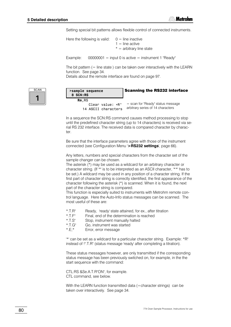 Metrohm 774 Oven Sample Processor User Manual | Page 86 / 168