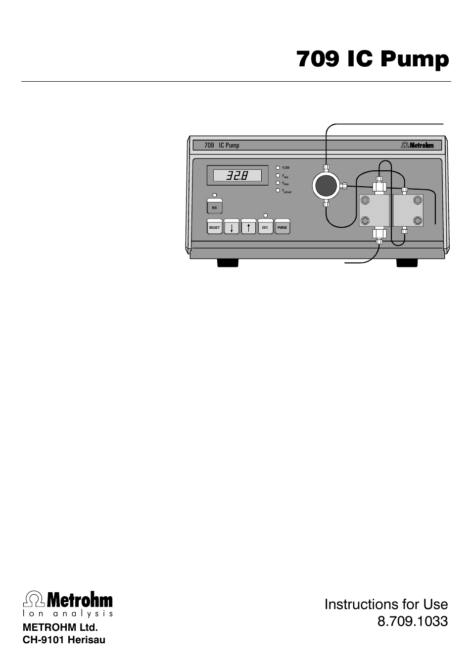 Metrohm 709 IC Pump User Manual | 70 pages