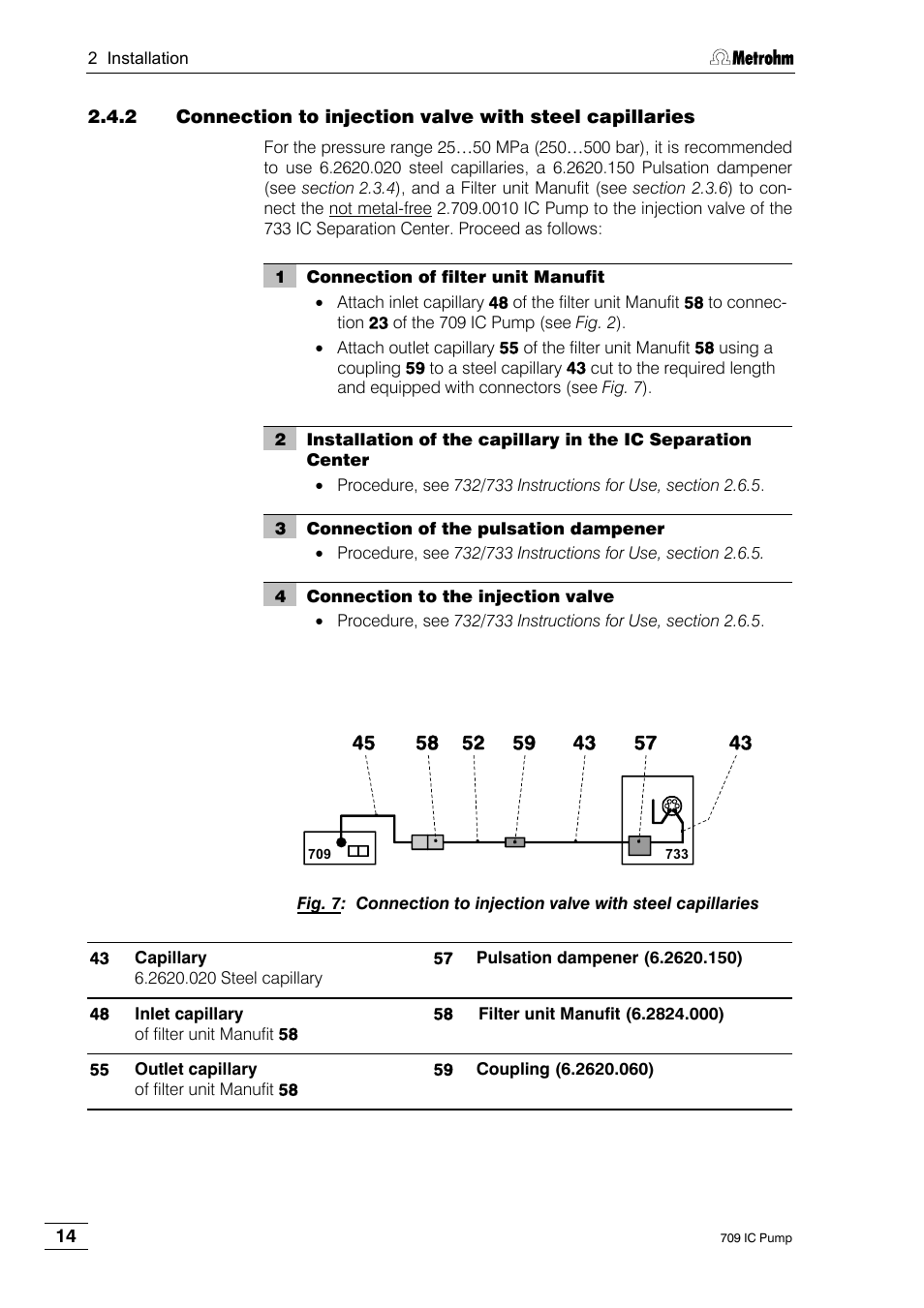 Metrohm 709 IC Pump User Manual | Page 22 / 70