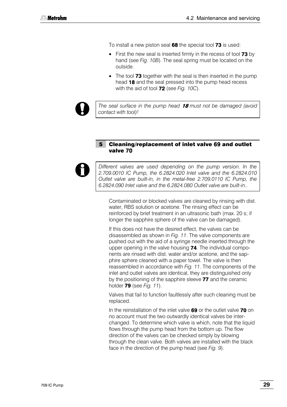 Metrohm 709 IC Pump User Manual | Page 37 / 70