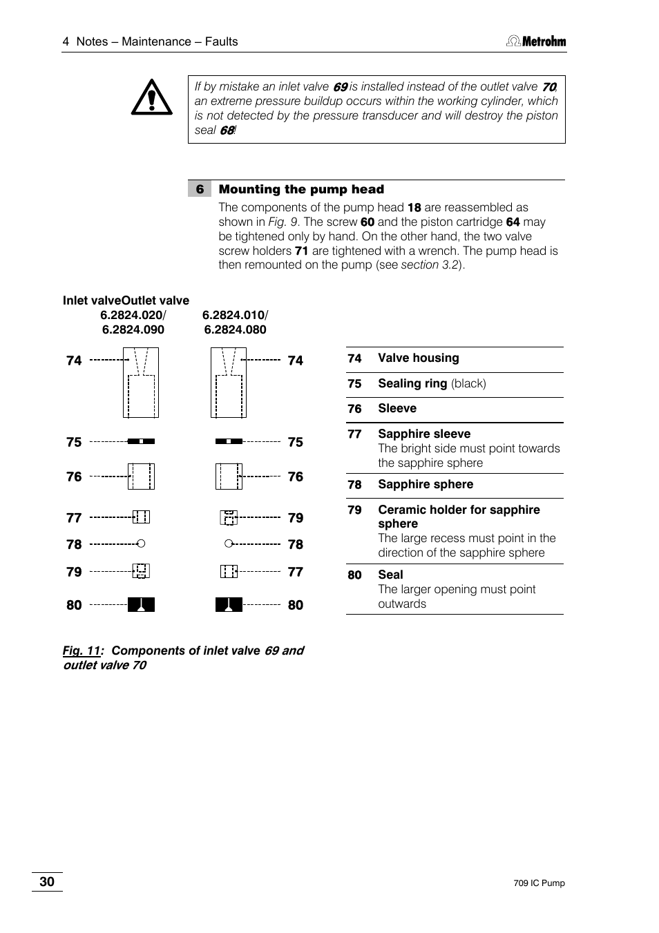 Metrohm 709 IC Pump User Manual | Page 38 / 70