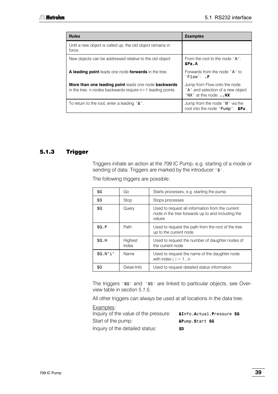 3 trigger | Metrohm 709 IC Pump User Manual | Page 47 / 70