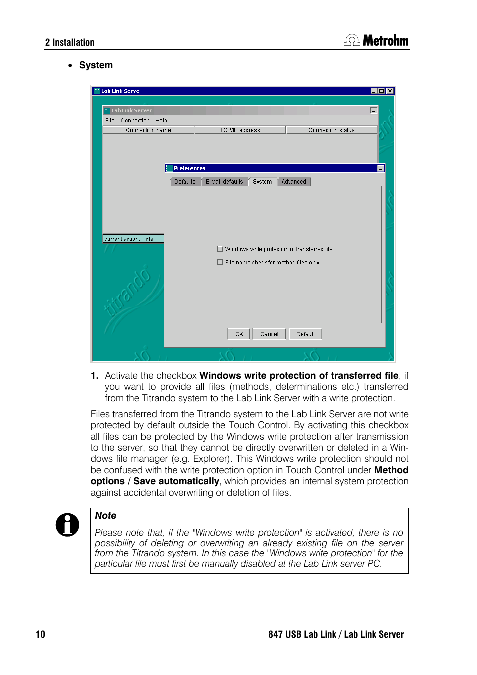 Metrohm 847 Lab Link User Manual | Page 14 / 48