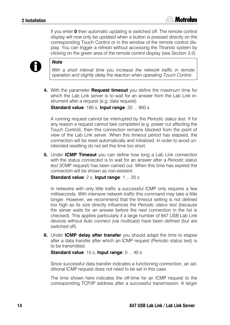 Metrohm 847 Lab Link User Manual | Page 18 / 48