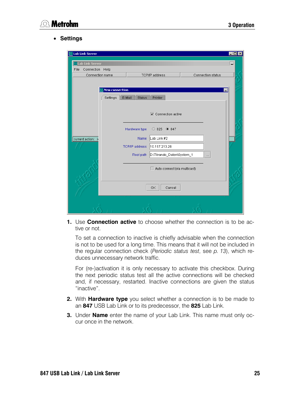 Metrohm 847 Lab Link User Manual | Page 29 / 48