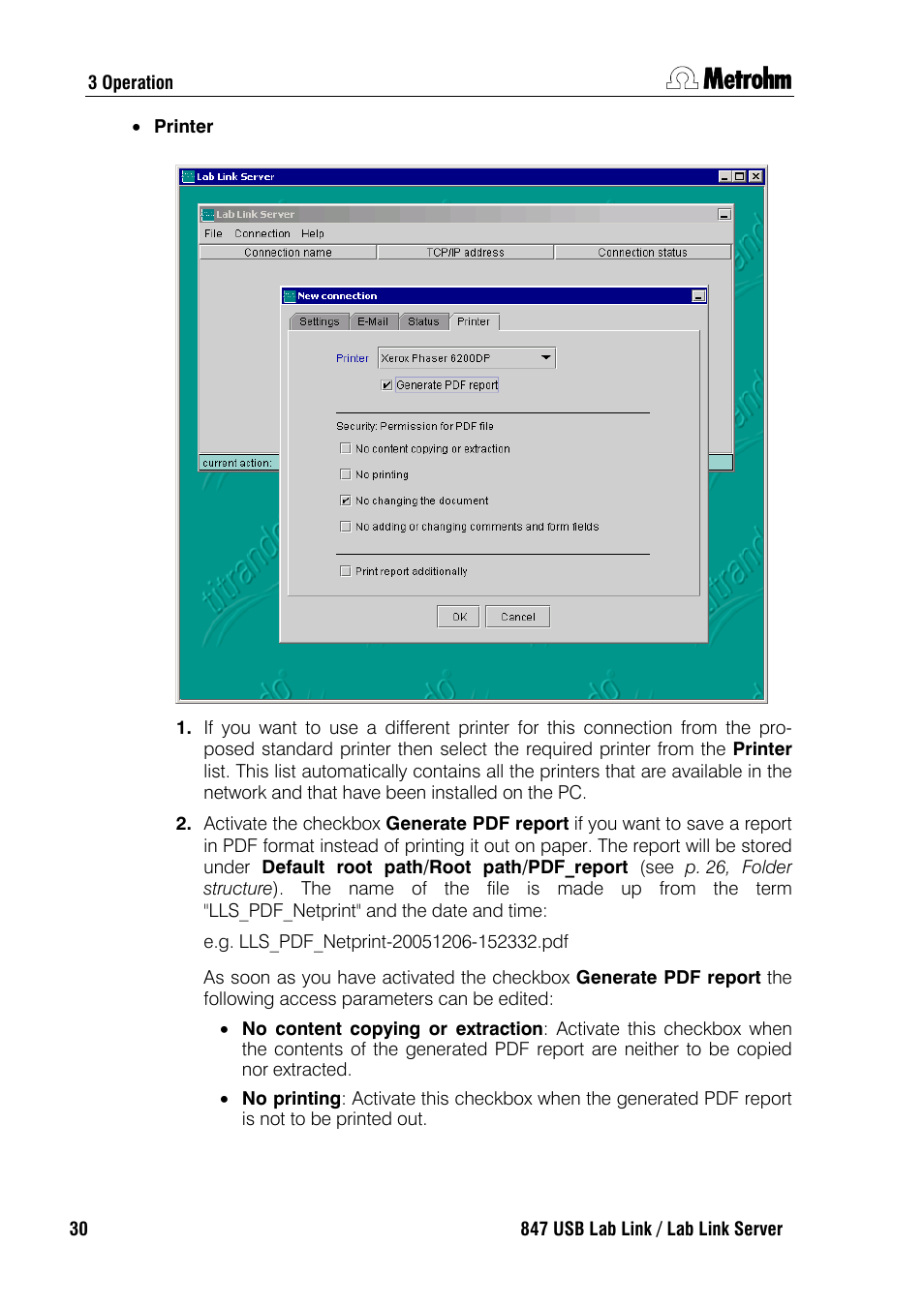 Metrohm 847 Lab Link User Manual | Page 34 / 48