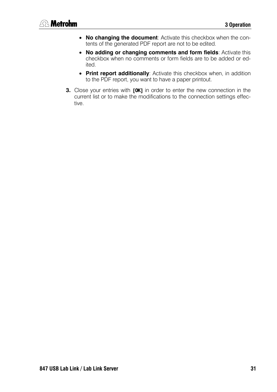 Metrohm 847 Lab Link User Manual | Page 35 / 48