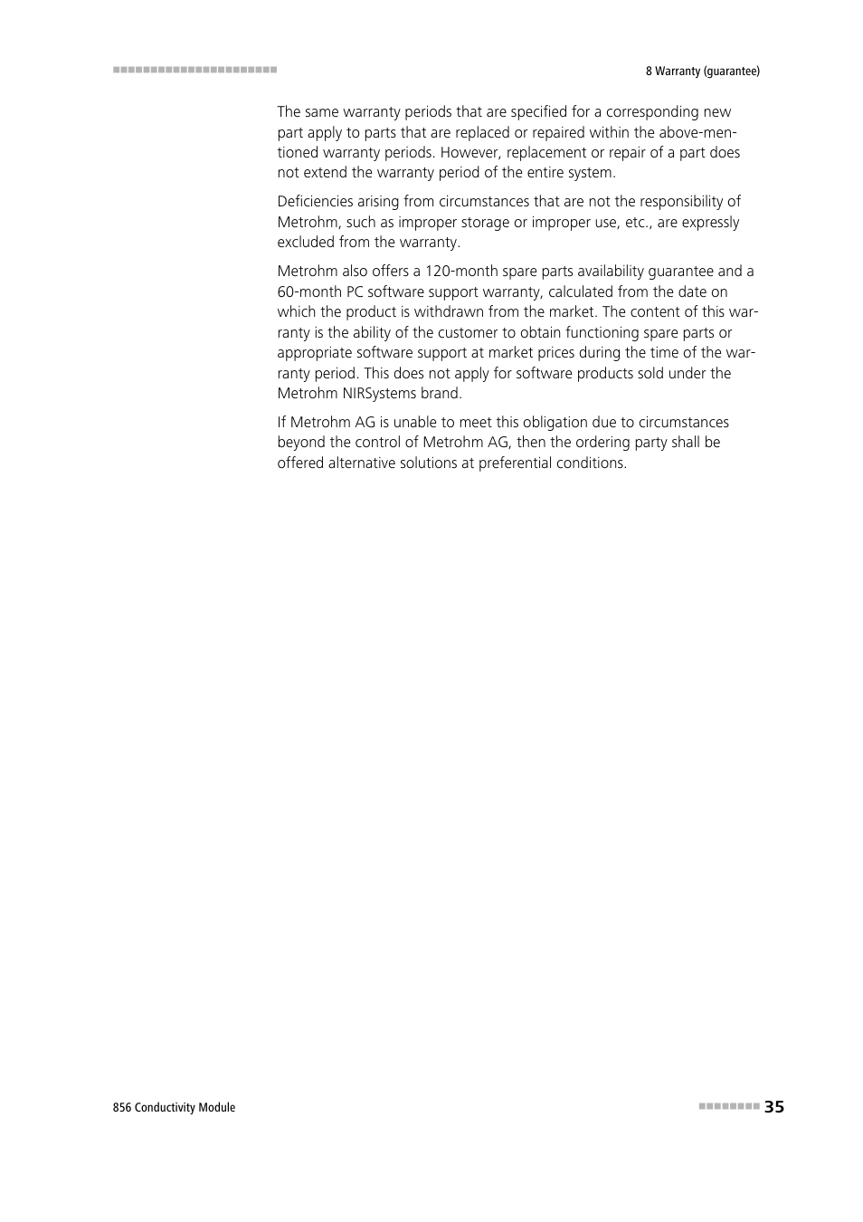 Metrohm 856 Conductivity Module User Manual | Page 43 / 46
