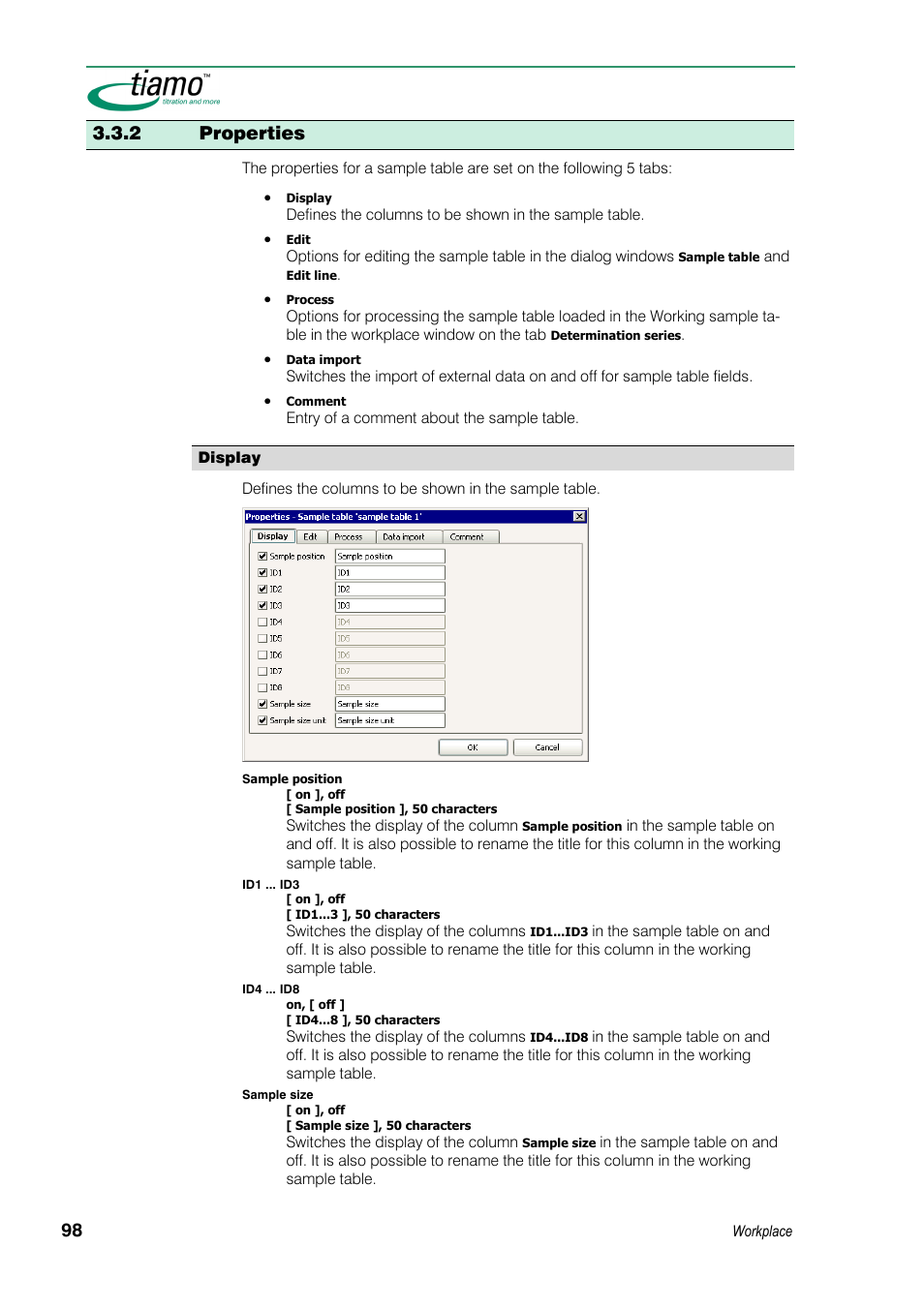 2 properties | Metrohm tiamo 1.3 Manual User Manual | Page 124 / 893