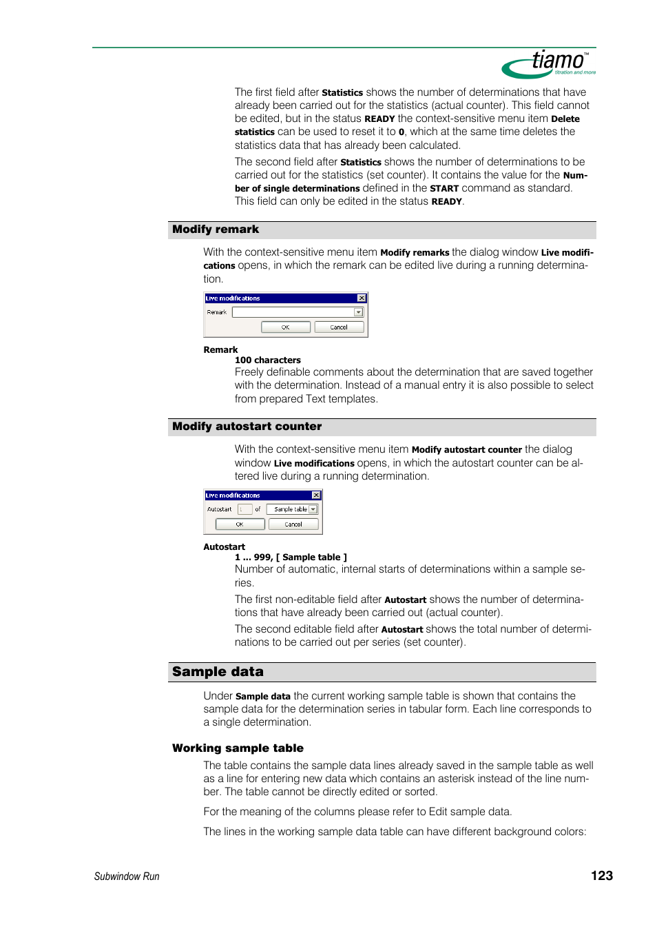 Sample data | Metrohm tiamo 1.3 Manual User Manual | Page 149 / 893