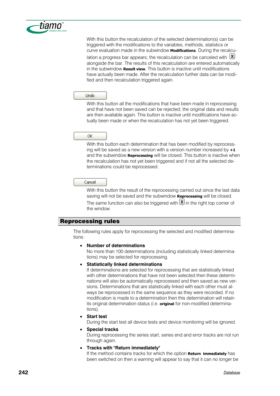 Reprocessing rules | Metrohm tiamo 1.3 Manual User Manual | Page 268 / 893