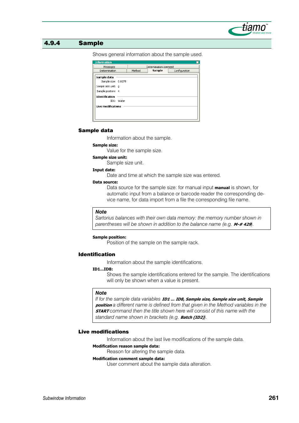 4 sample | Metrohm tiamo 1.3 Manual User Manual | Page 287 / 893