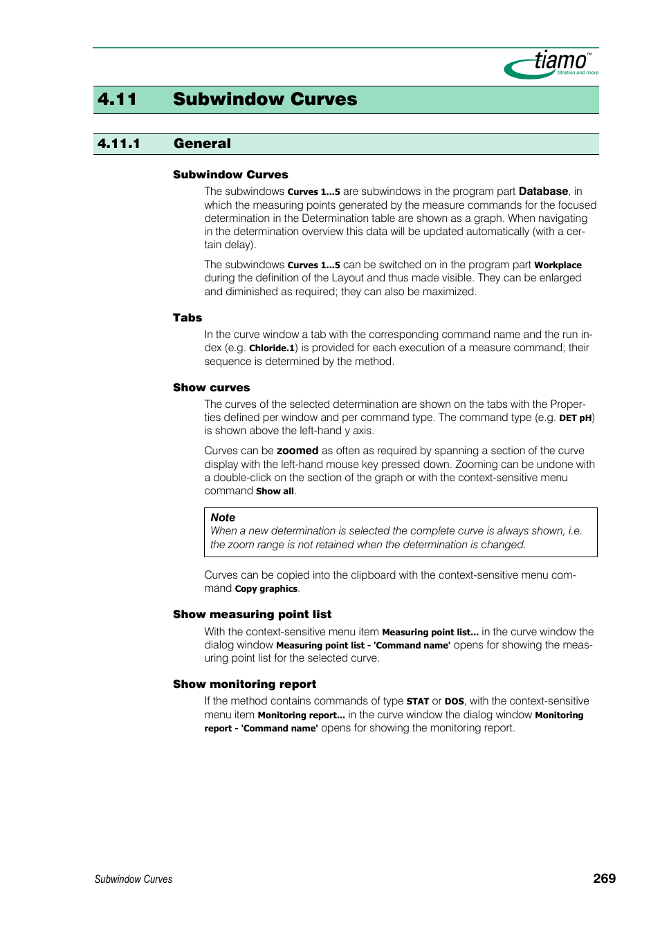 11 subwindow curves, 1 general | Metrohm tiamo 1.3 Manual User Manual | Page 295 / 893