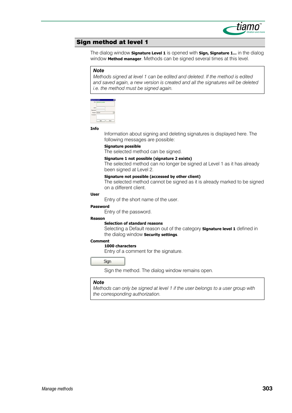 Sign method at level 1 | Metrohm tiamo 1.3 Manual User Manual | Page 329 / 893