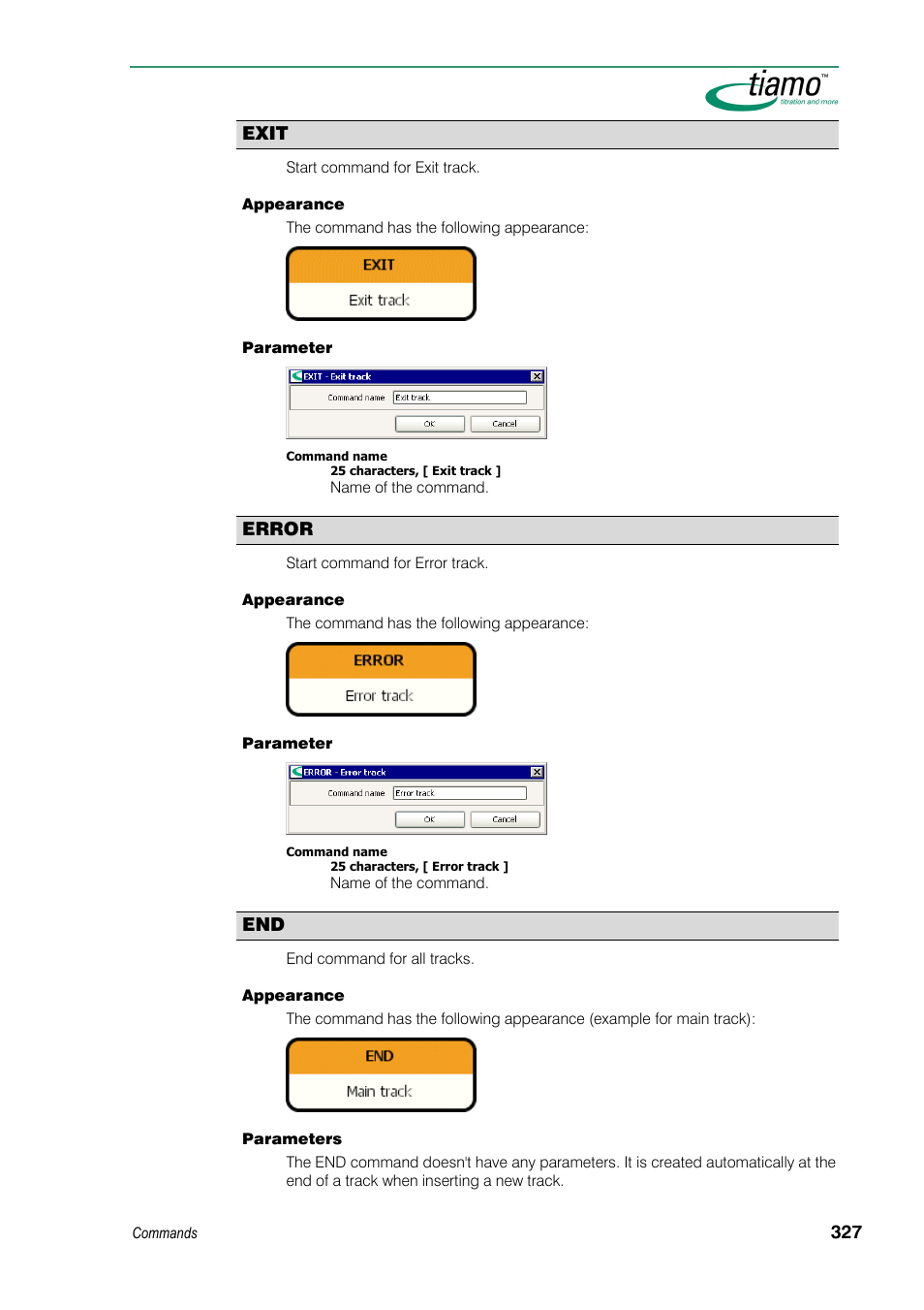 Exit, Error | Metrohm tiamo 1.3 Manual User Manual | Page 353 / 893