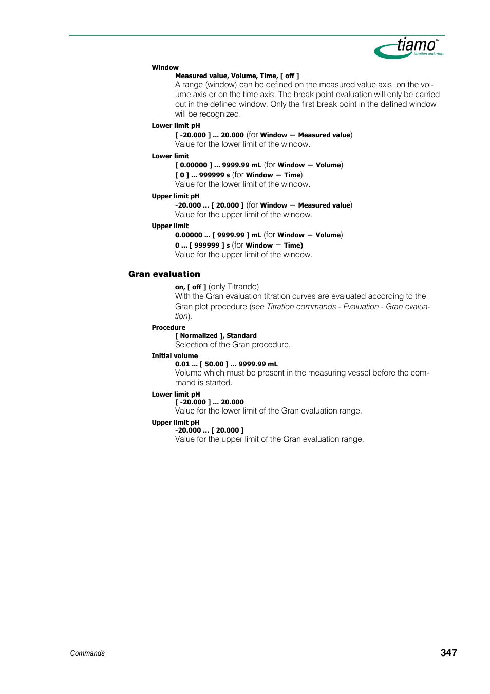 Metrohm tiamo 1.3 Manual User Manual | Page 373 / 893