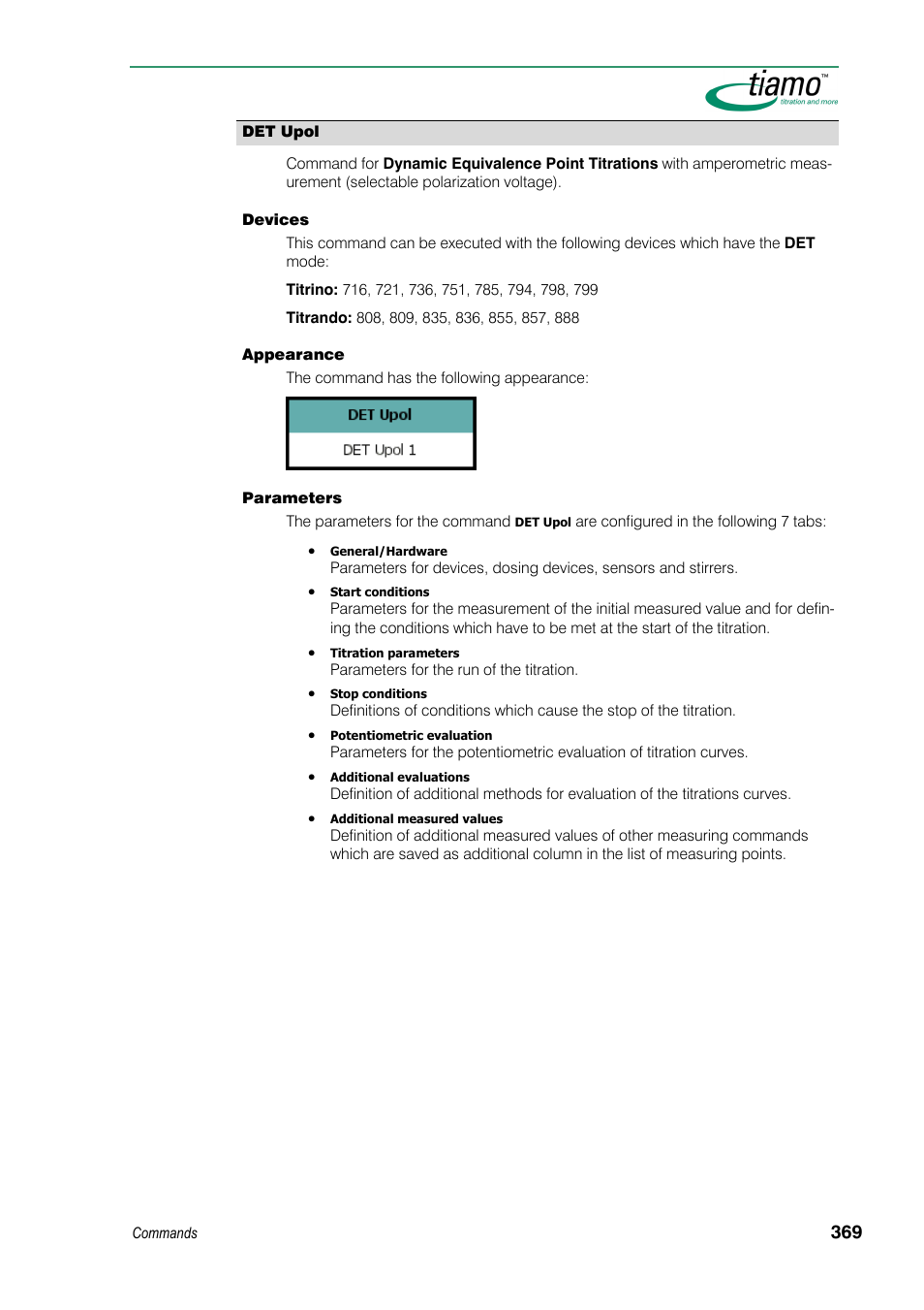 Metrohm tiamo 1.3 Manual User Manual | Page 395 / 893